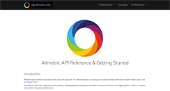 Desktop Screenshot of api.altmetric.com